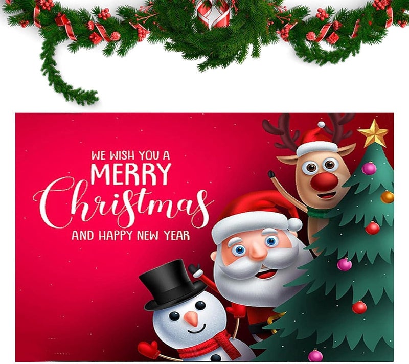 woobles Christmas Rug Santa Claus Mat - Anti-slip Back Doormats,Indoor Outdoor Doormats, Merry Christmas Welcome Entrance Door Mat - Image 5